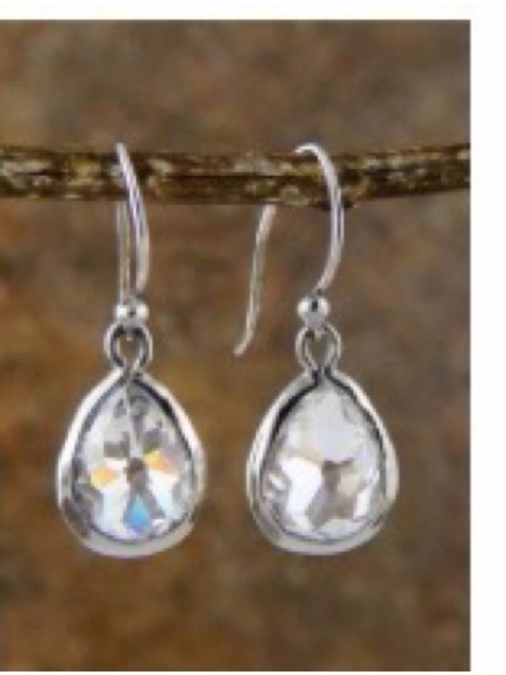 Teardrop Crystal Drop Earrings